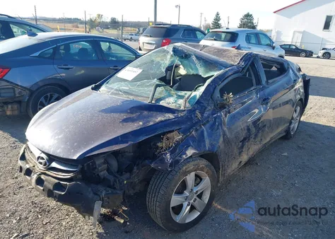 2012 Hyundai Elantra Gls z USA, uszkodzony, nr VIN 5NPDH4AE7CH133924